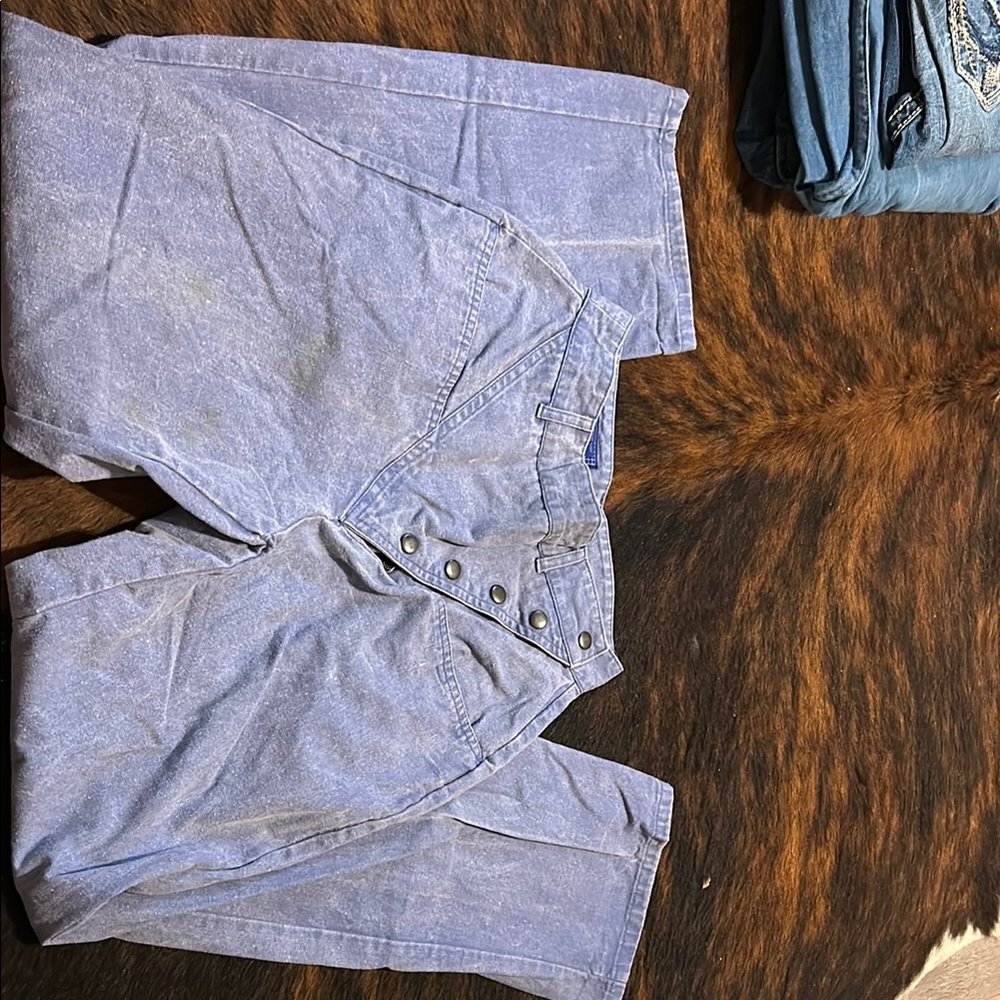 Vintage Laforet Blue Button-Fly Pants